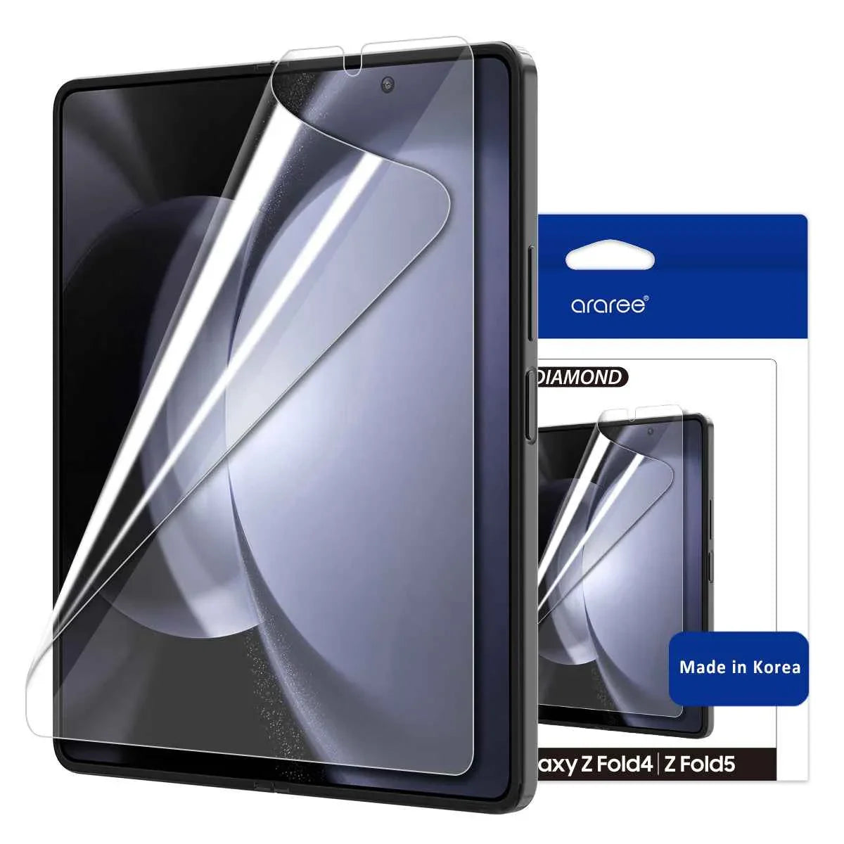 Araree Z Fold 5 Pure Diamond Screen Protective Film (1Pcs) - Clear Araree Z Fold 5 Pure Diamond Screen Protective Film (1Pcs) - Clear